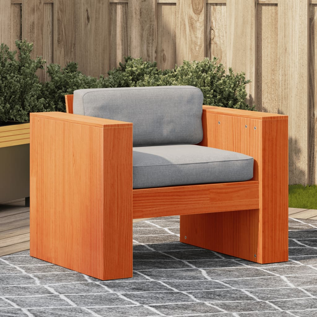 E-shop Multidom Záhradná pohovka, voskovo hnedá 79x60x62 cm, borovicový masív