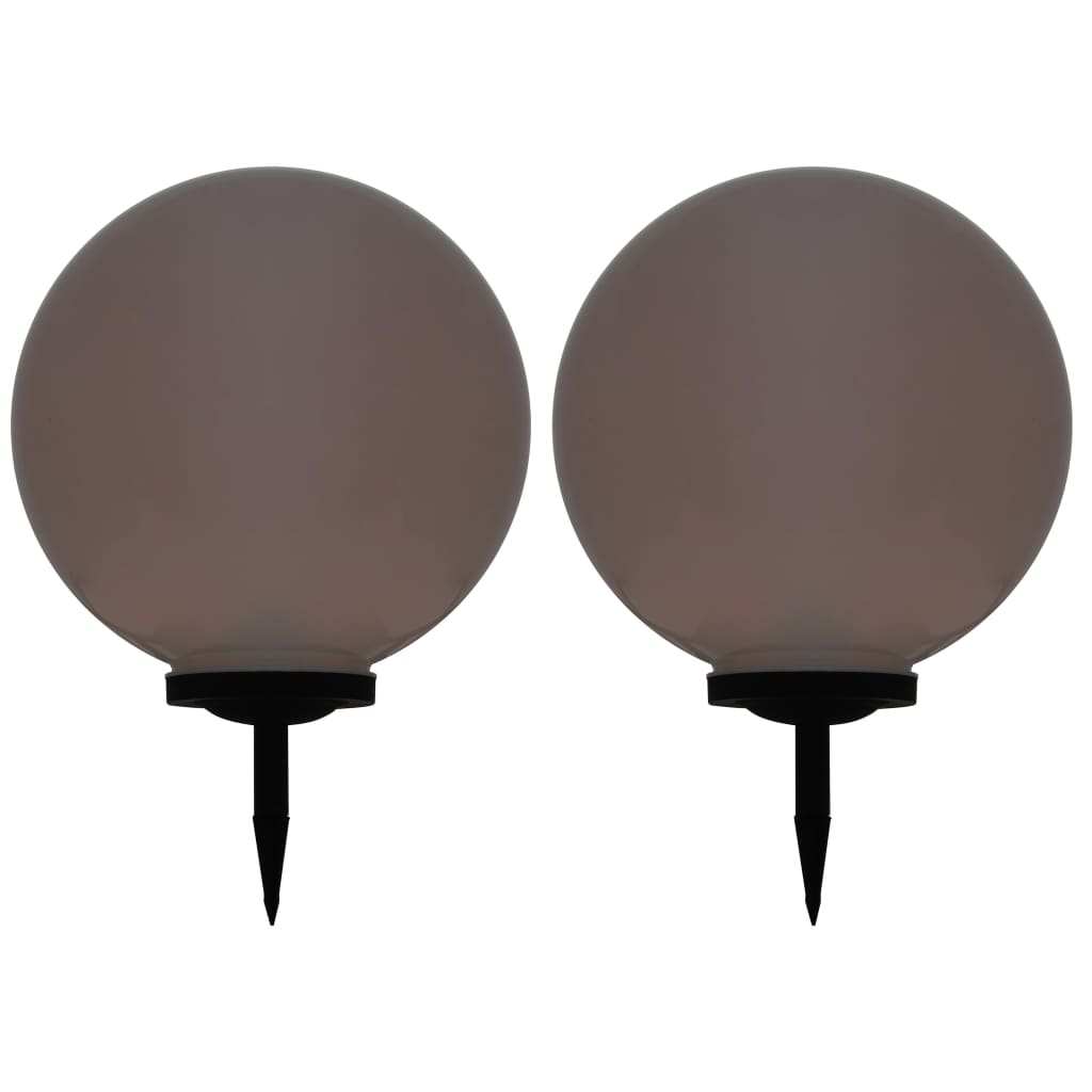 E-shop Multidom Vonkajšie solárne lampy 2 ks 50 cm LED guľové RGB