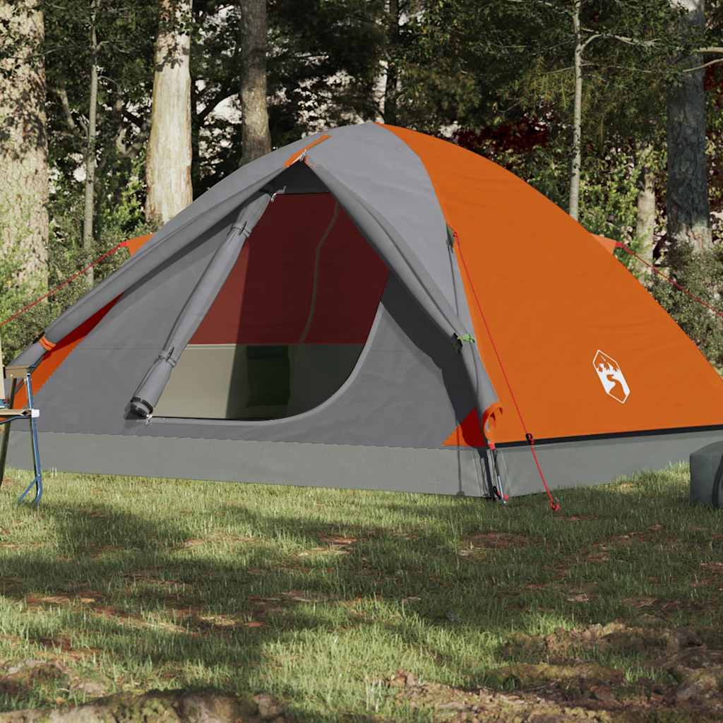 E-shop Multidom Kempingový stan, kupola, 6 osôb, oranžový, vodoodolný