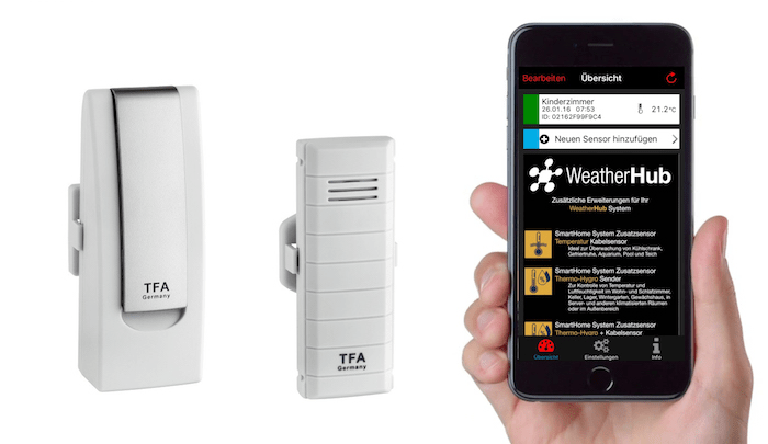 E-shop 31.4001.02 TFA WeatherHub SET1 bezdrôtový monitor klímy