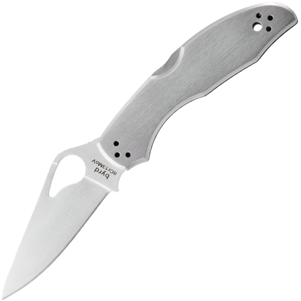 E-shop Byrd BY04P2 Meadowlark 2 Plain Stainless vreckový nôž 7,5 cm, Satin, celooceľový
