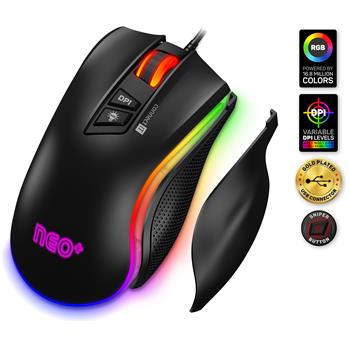 E-shop CONNECT IT NEO+ profesionální optická herní myš + SW, 7200 DPI, ČERNÁ CMO-3591-BK