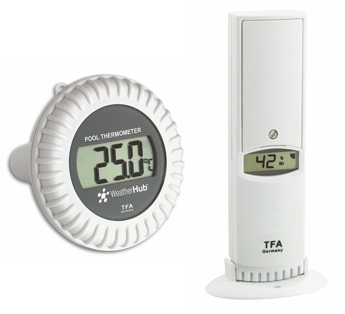 E-shop 30.3310.02 TFA WeatherHub Bezdrôtové Čidlo Teploty a Vlhkosti s Bazénovým Čidlom