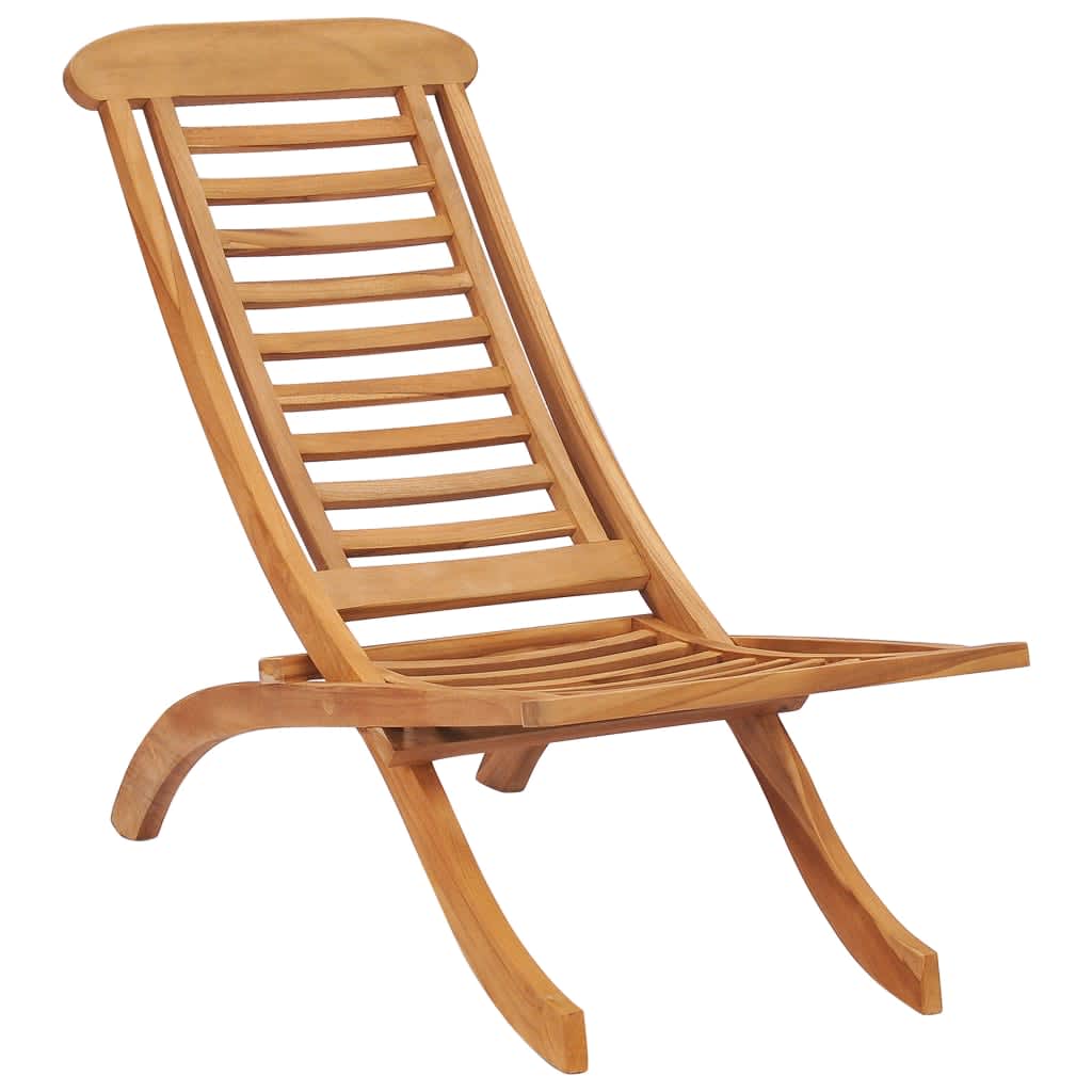E-shop Multidom Skladacia záhradná stolička 50x90x69 cm teakový masív