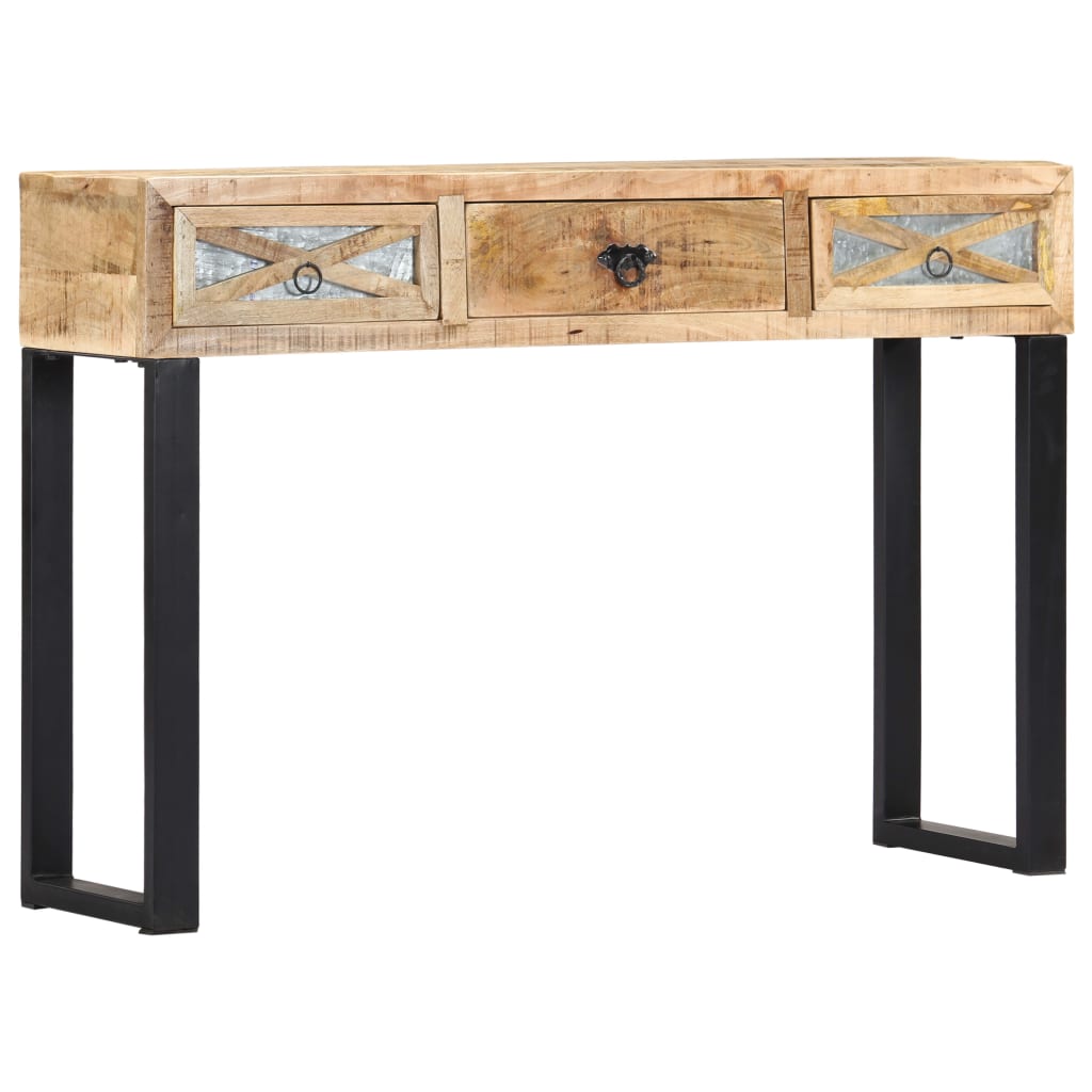 E-shop Multidom Konzolový stolík 110x30x76 cm masívne mangovníkové drevo