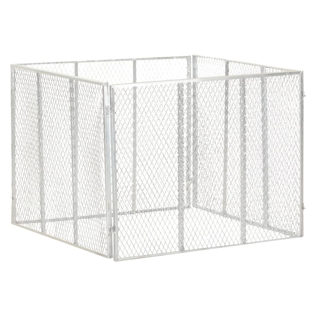 Multidom Záhradný kompostér 100x100x77 cm pozinkované železo