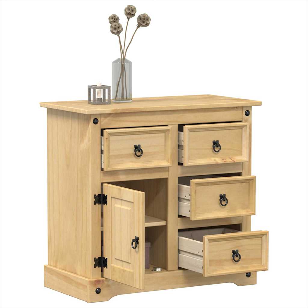 E-shop Multidom Komoda Corona 87x40x76 cm borovicový masív