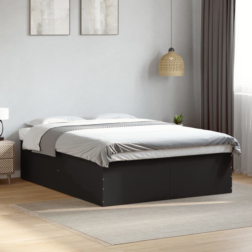 E-shop Multidom Posteľný rám čierny 160x200 cm kompozitné drevo