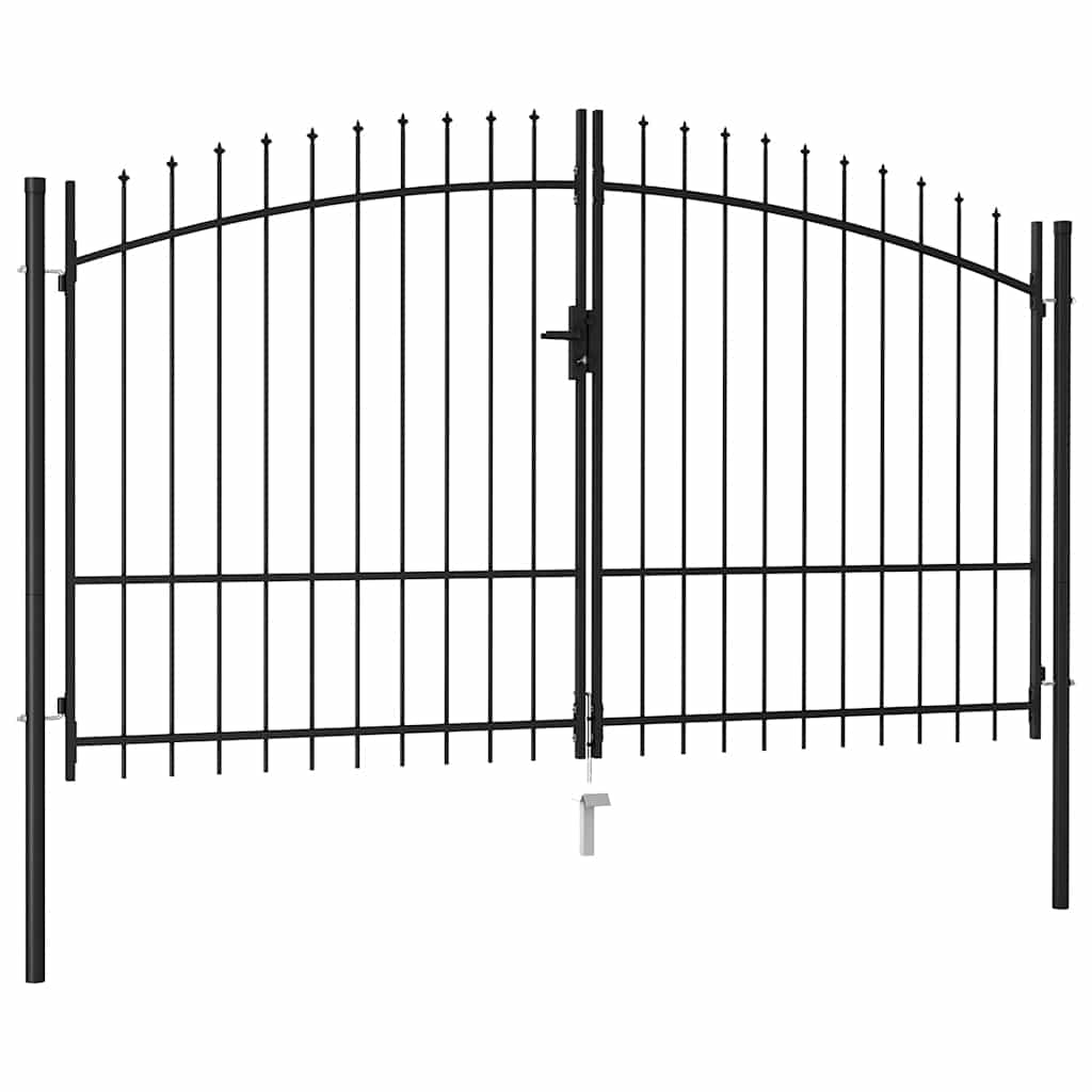 E-shop Multidom Plotová brána Woerden s dvojitými dverami a hrotovým vrchom 299,5x224,5 cm