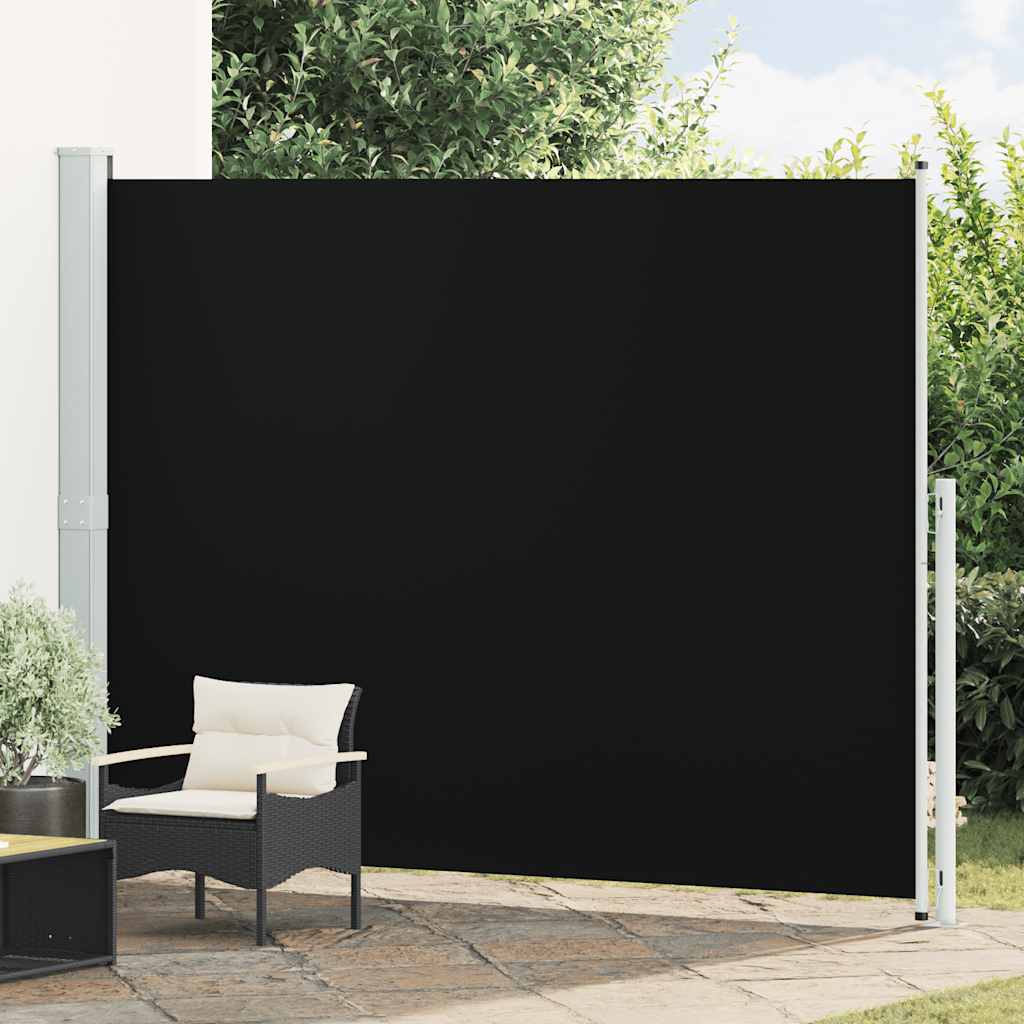 E-shop Multidom Zaťahovacia bočná markíza na terasu 220x300 cm, čierna