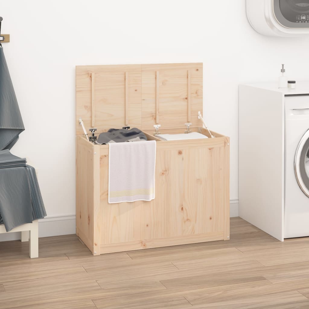 E-shop Multidom Kôš na bielizeň 88,5x44x66 cm borovica z masívneho dreva