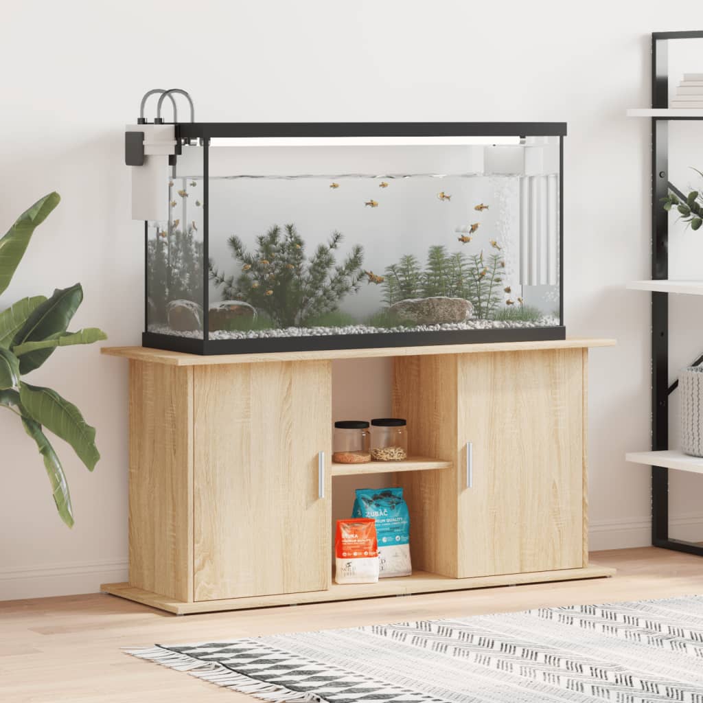 E-shop Multidom Stojan na akvárium, dub sonoma, 121x41x58 cm, technické drevo