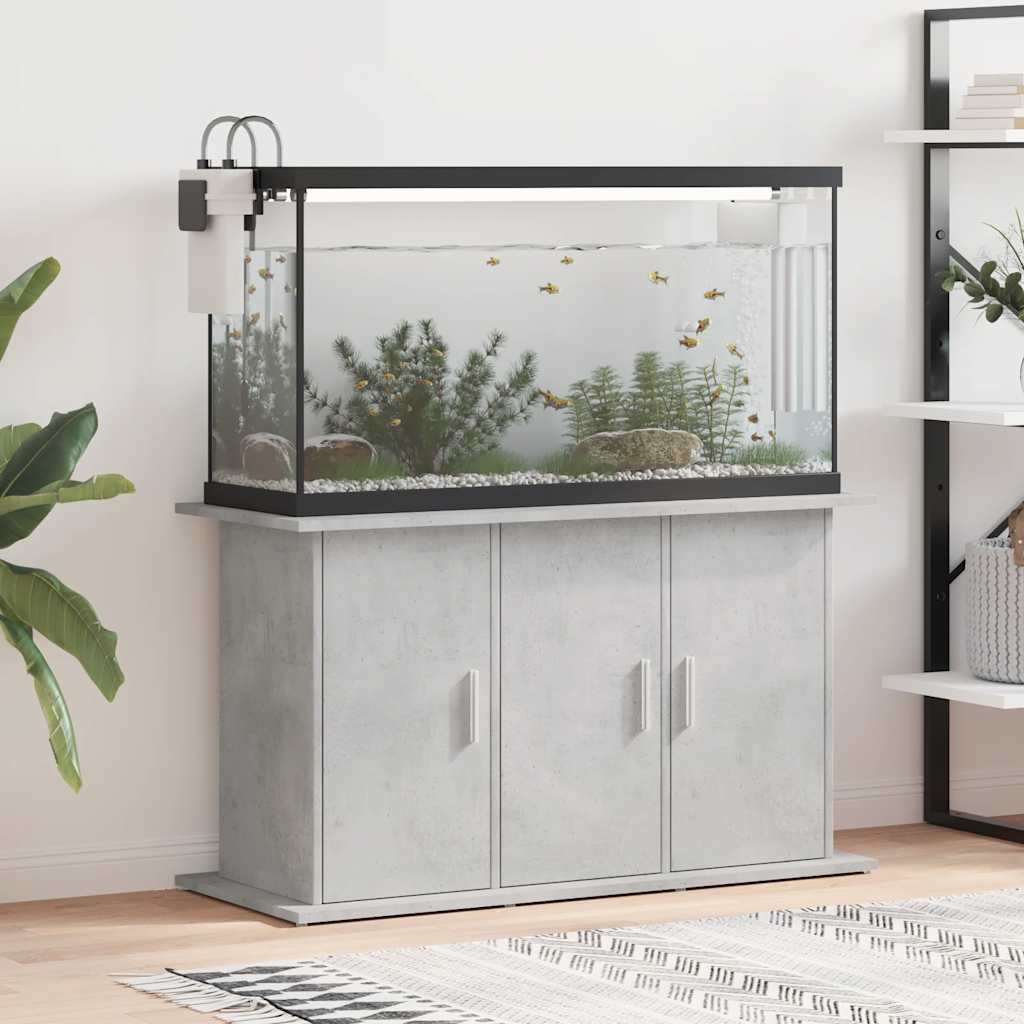 E-shop Multidom Stojan na akvárium, betónovo-sivý, 101x41x58 cm, umelé drevo