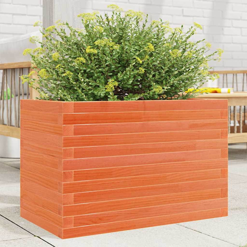 E-shop Multidom Záhradný kvetináč voskovohnedý 70x40x46 cm masívna borovica