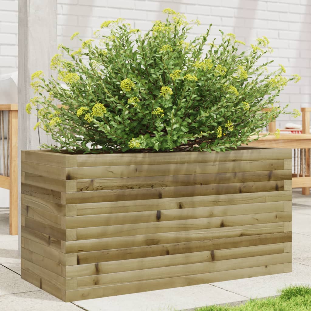 E-shop Multidom Záhradný kvetináč 90x40x45,5 cm impregnovaná borovica