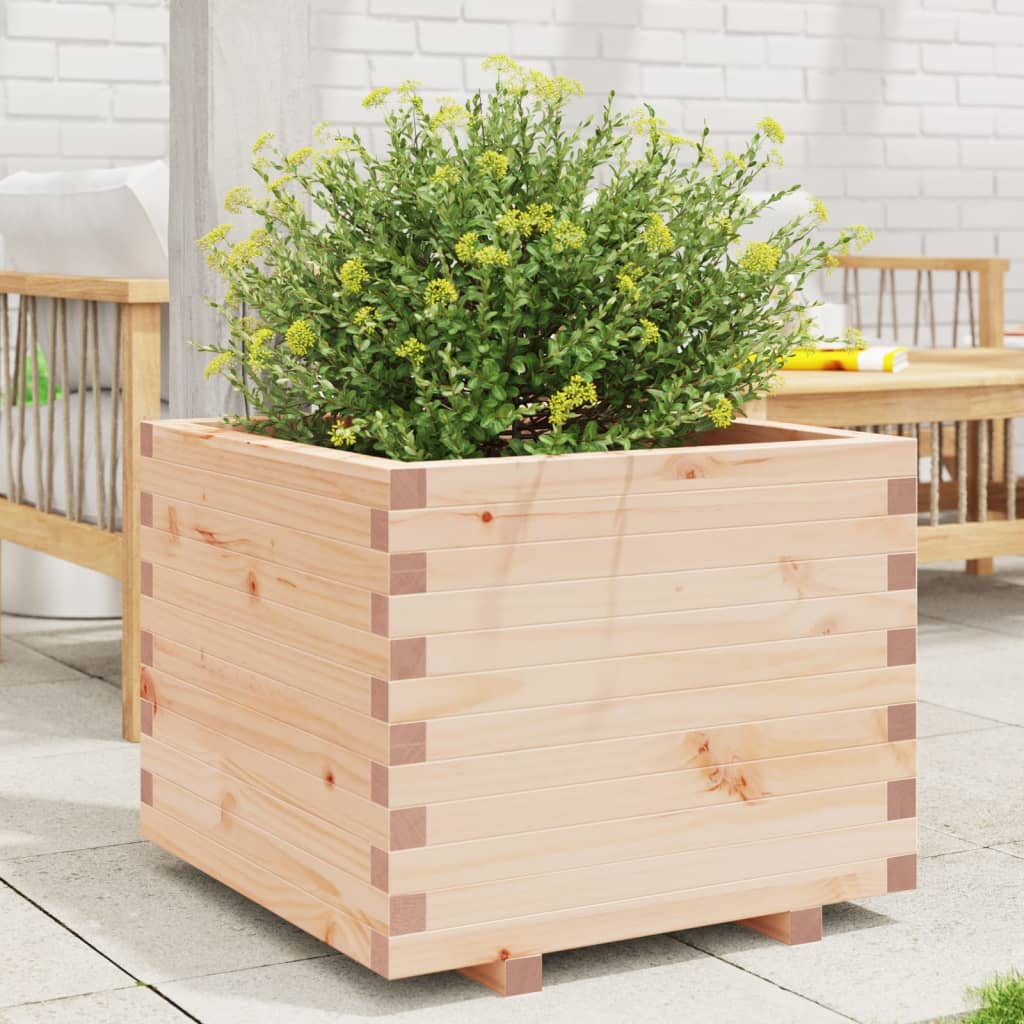 E-shop Multidom Záhradný kvetináč 60x60x49,5 cm masívna borovica