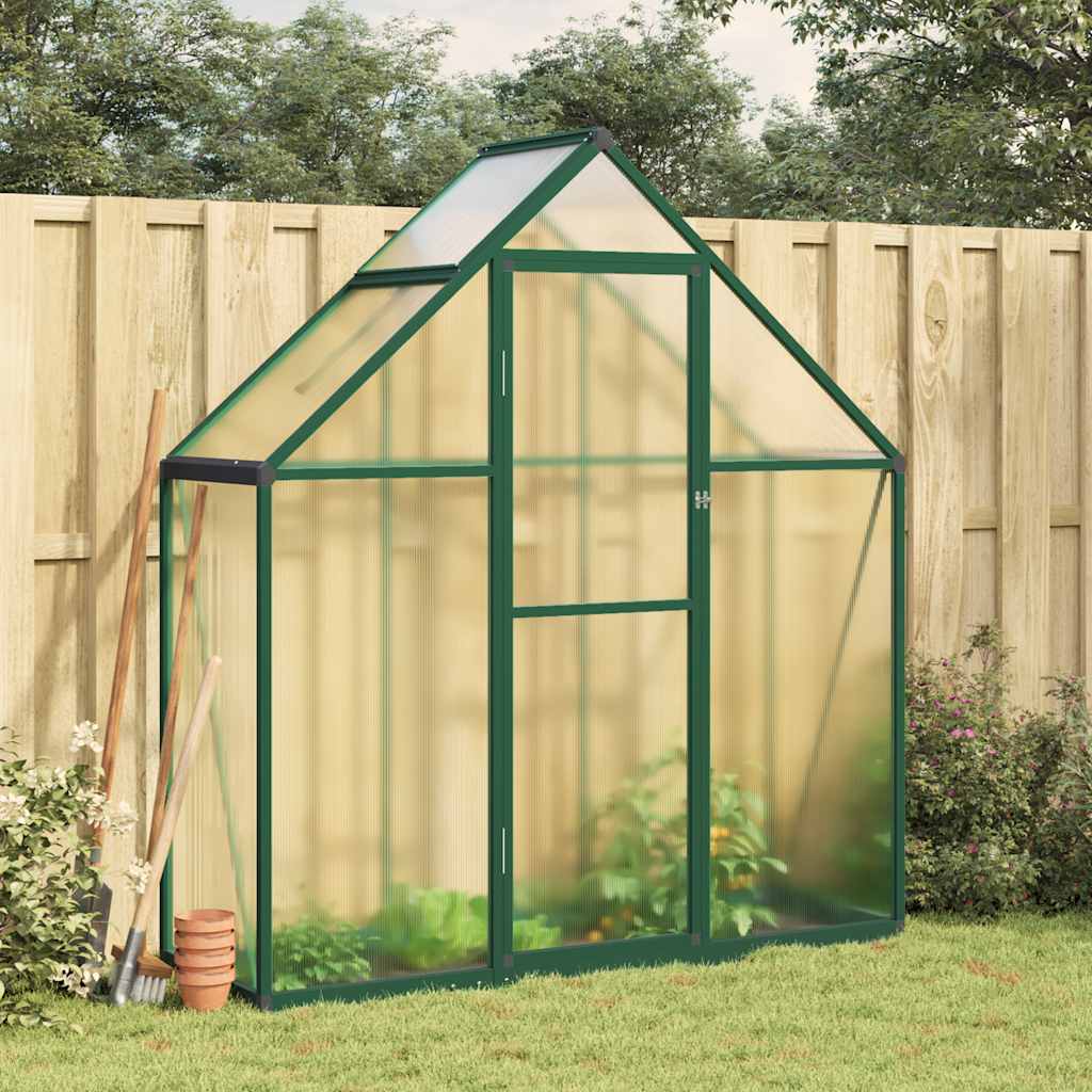Multidom Skleník so základovým rámom zelený 169x58x195 cm hliník