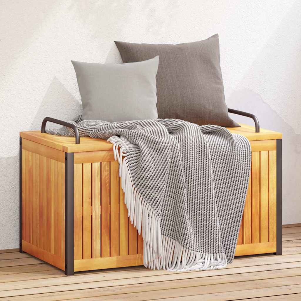 E-shop Multidom Vonkajší box na vankúše 85x45x45/53 cm masívna akácia a oceľ
