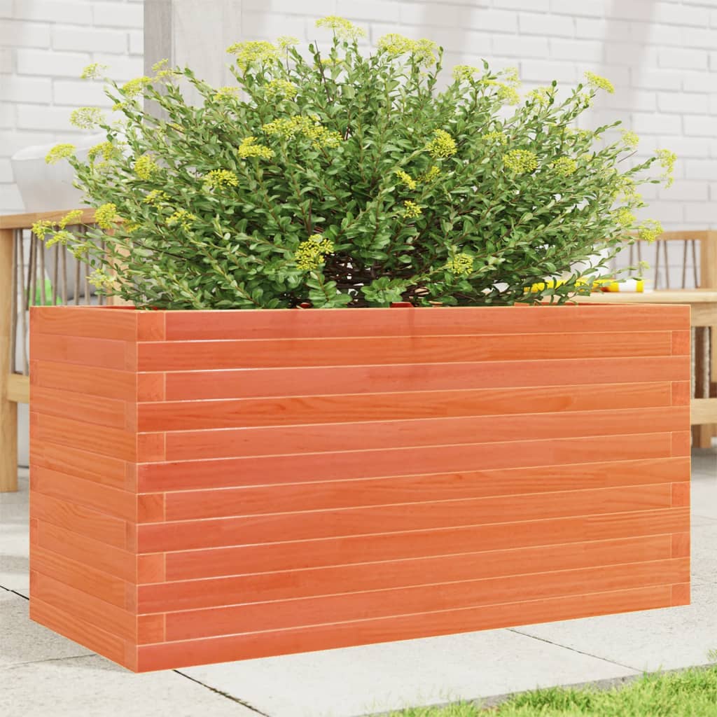 E-shop Multidom Záhradný kvetináč voskovohnedý 90x40x46 cm masívna borovica