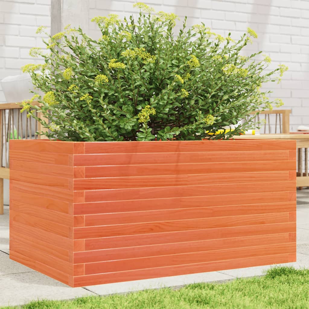 E-shop Multidom Záhradný kvetináč voskovohnedý 90x60x46 cm masívna borovica