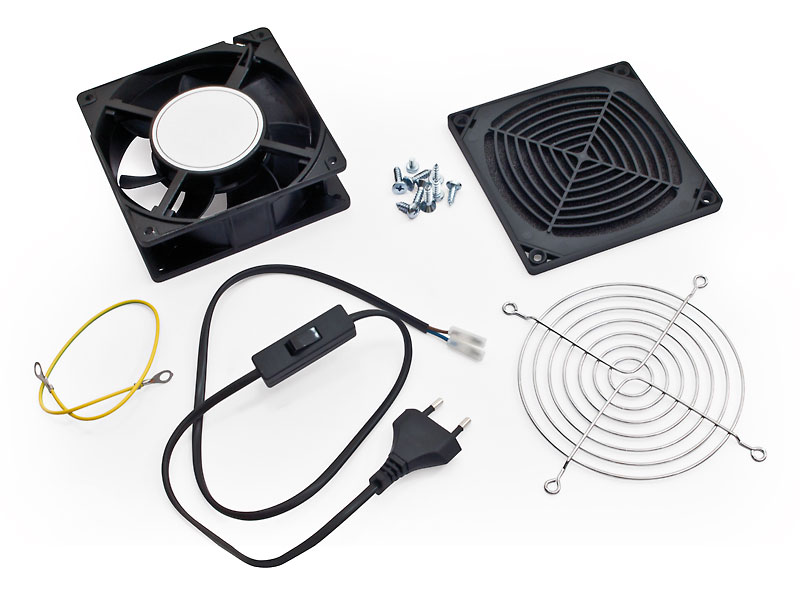 Ventilátor-sada, 230V, 50Hz, 0.09 A, 15W 160m3/h