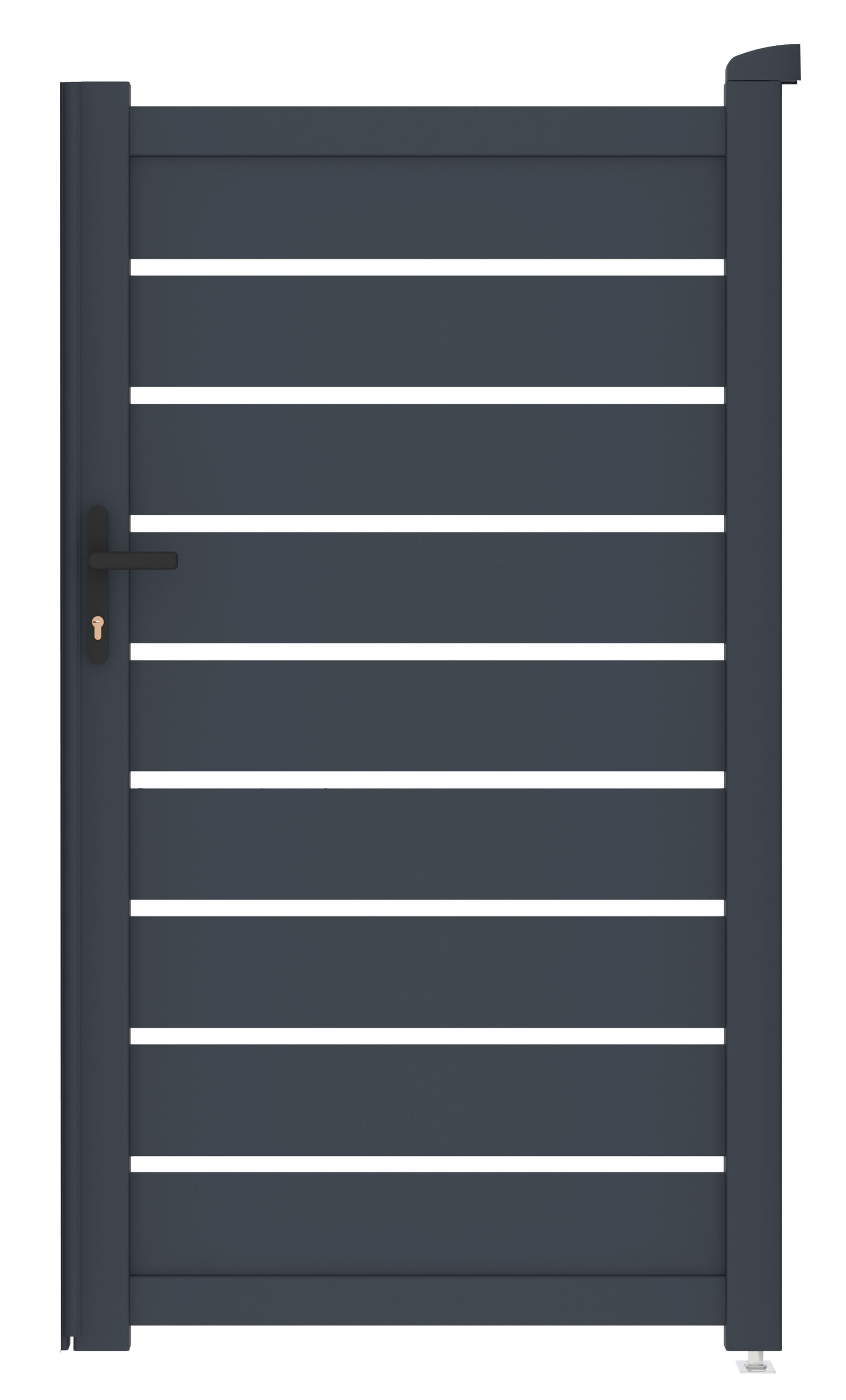E-shop Bránka G21 Reno 100x176 cm pravá, antracitová G21-BREN-176