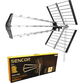 E-shop SDA-640 5G DVB-T2 anténa vonkaj. SENCOR
