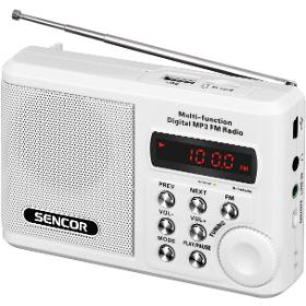 E-shop SRD 215 W RÁDIO S USB/MP3 SENCOR