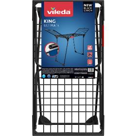 King sušiak na bieliz. 20m čierny VILEDA
