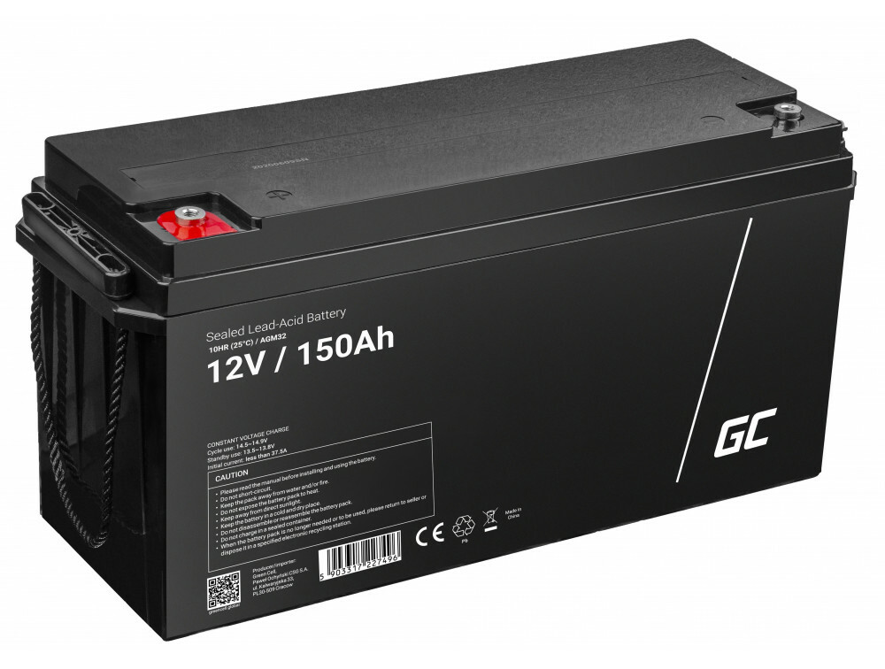 E-shop Green Cell AGM32 AGM  VRLA batéria 12V 150Ah