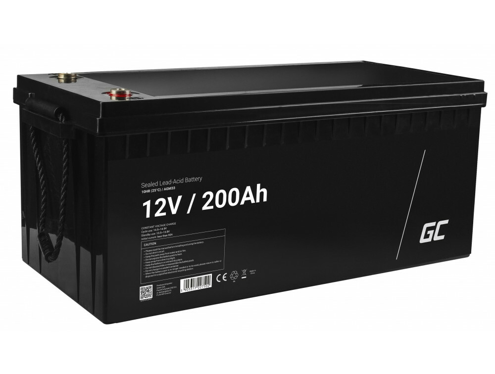 E-shop Green Cell AGM33 AGM bezúdržbová batéria Lead Acid 12V 200Ah