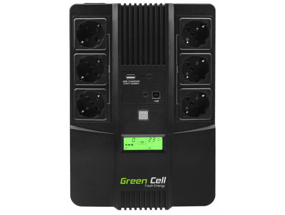 E-shop Green Cell UPS07 záložný zdroj UPS AiO 800VA LCD