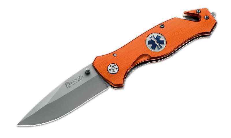 E-shop Magnum 01MB364 Medic záchranársky nôž 8,5 cm, oranžová, hliník