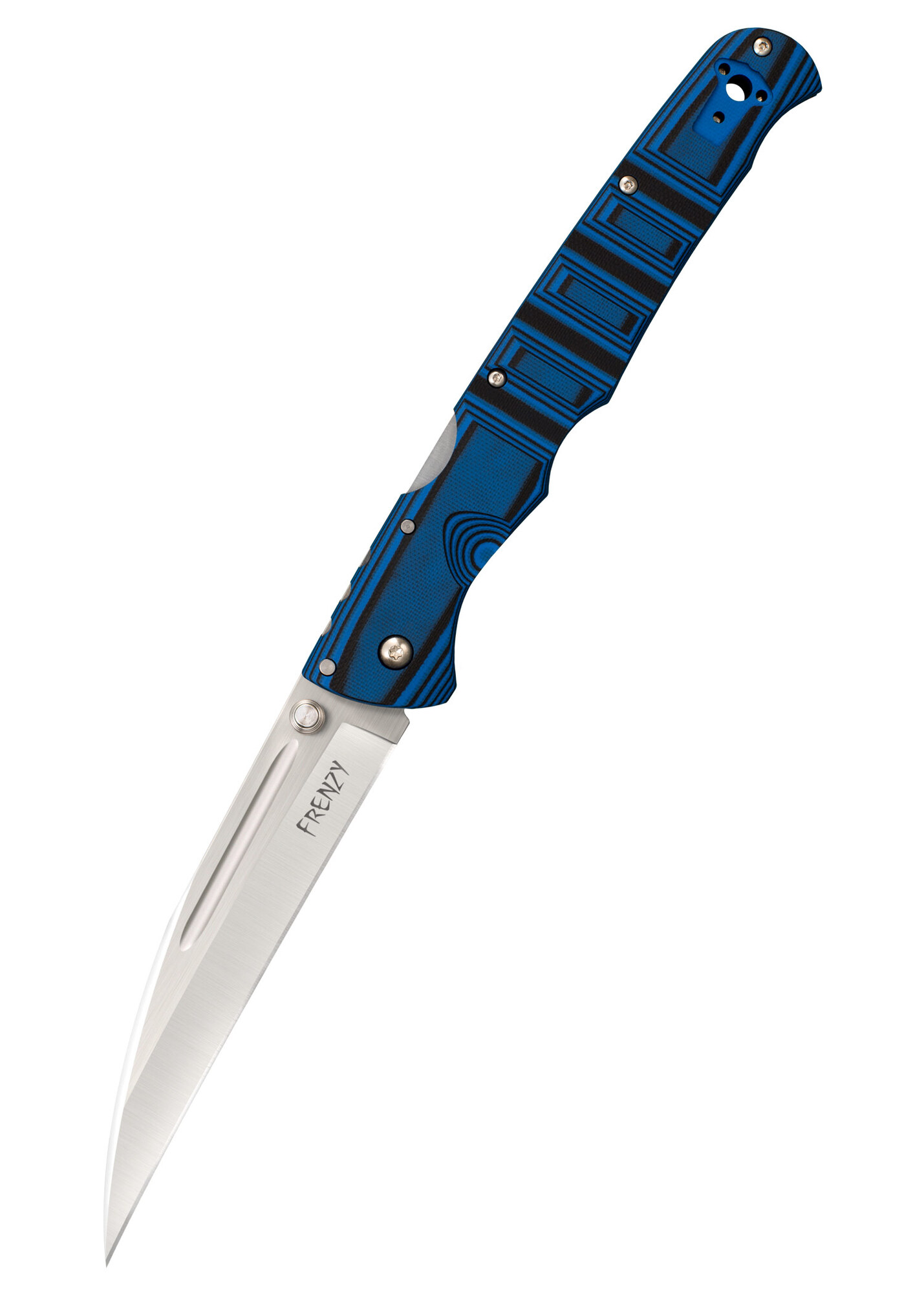 E-shop Cold Steel 62P2A Frenzy II (Blue & Black) vreckový nôž 14 cm, čierno-modrá, G10