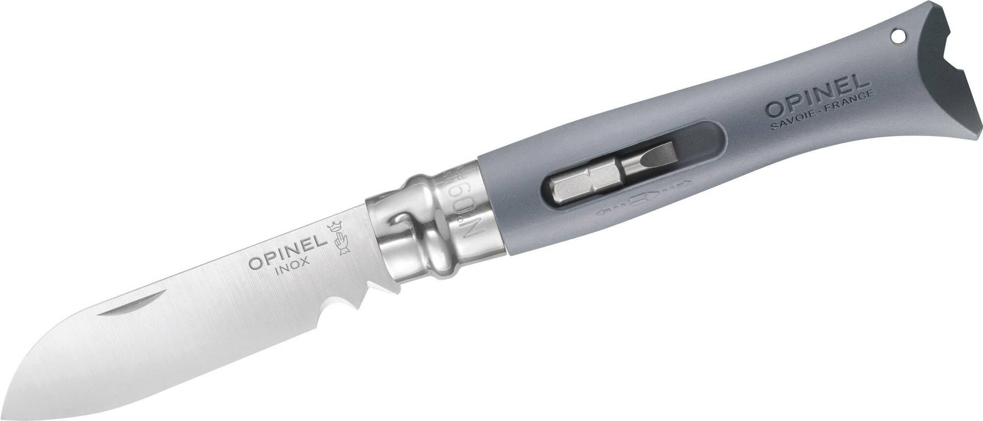 E-shop OPINEL 001792 VRI N°09 DIY Grey vreckový multifunkčný nôž pre kutilov 8 cm, šedá, polyamid