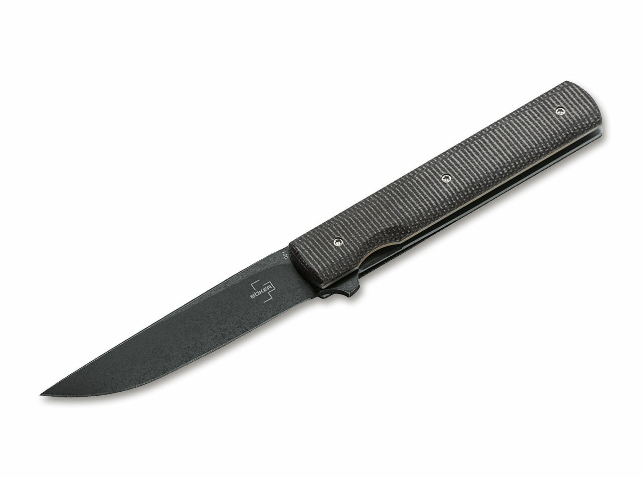 E-shop Böker Plus 01BO705 Urban Trapper Liner vreckový nôž 8,3 cm, zelená, Micarta, titán, puzdro nylon