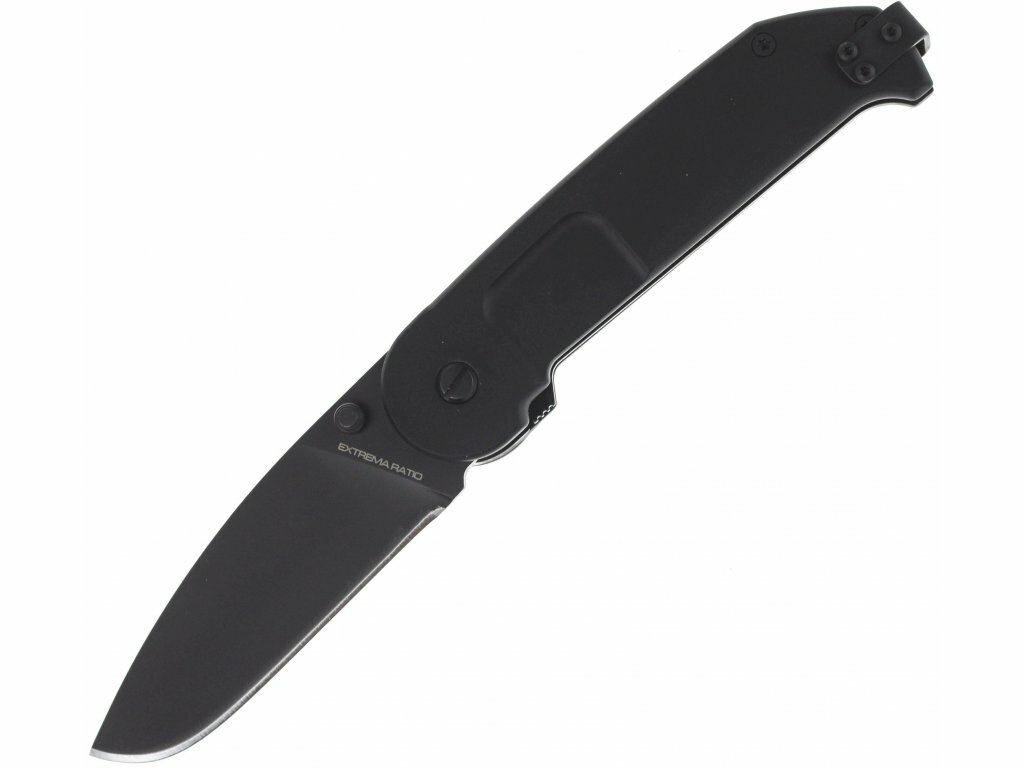 E-shop Extrema Ratio 04.1000.0145/BLK BF2 CD BLACK vreckový nôž 8,7 cm, celočierna, hliník