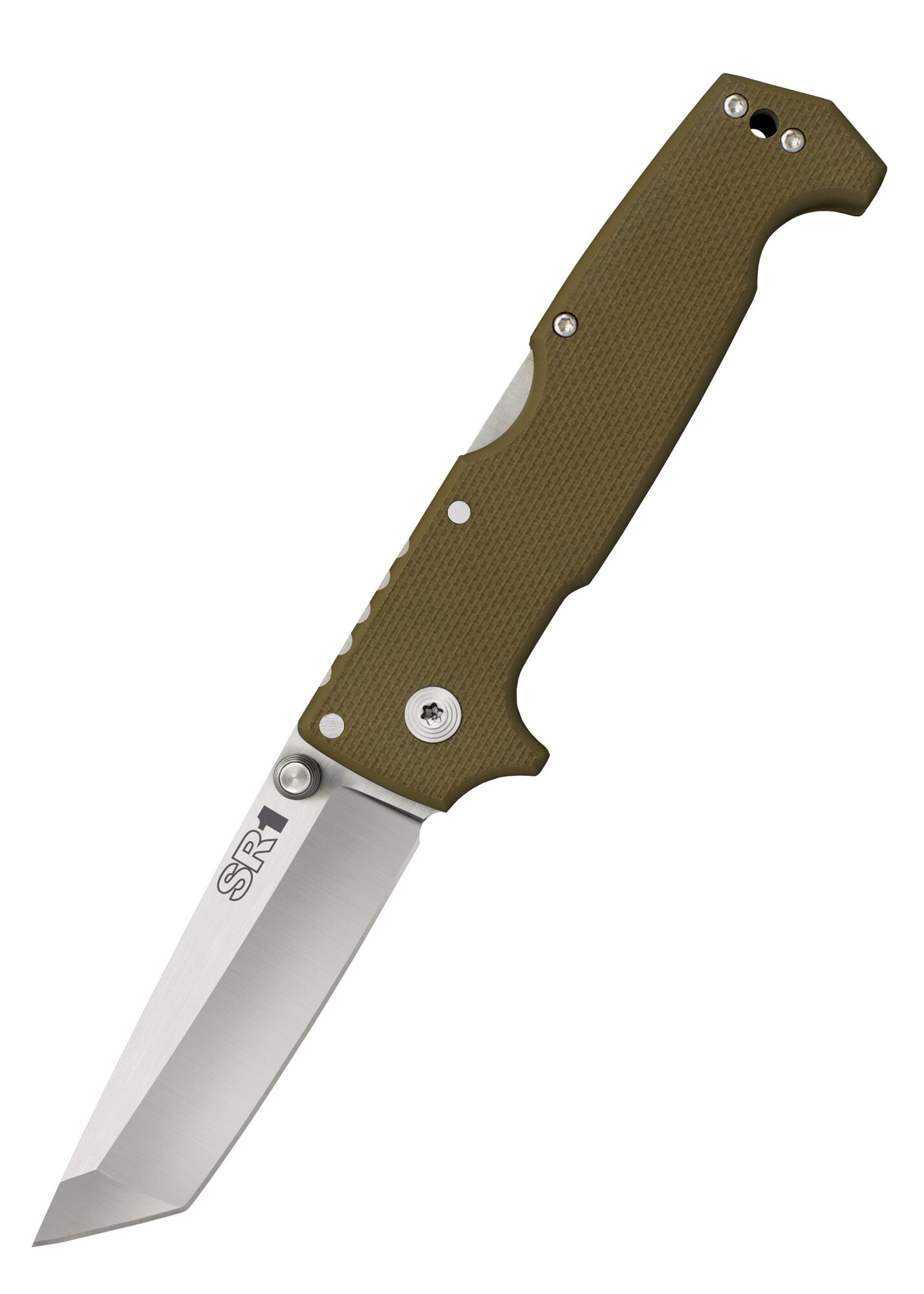 E-shop Cold Steel 62LA SR1 Tanto Point vreckový nôž 10,1 cm, zelená, G10
