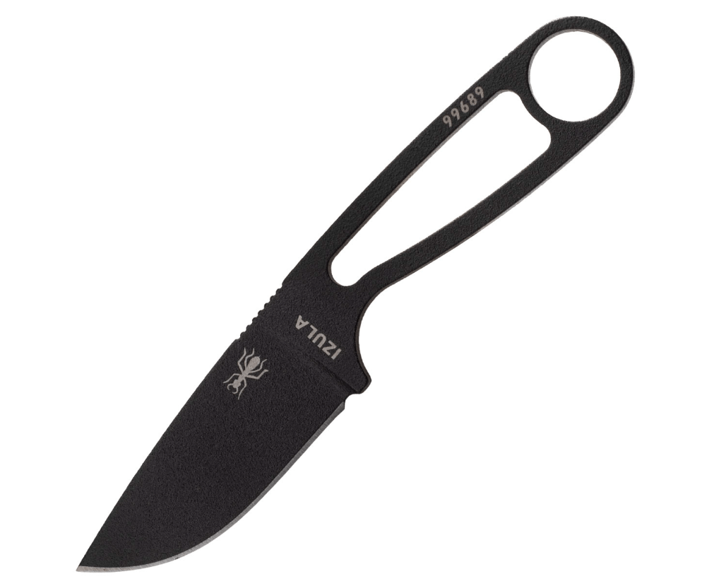 E-shop ESEE IZULA-B Black malý nôž na krk 6,7cm, celočierny, uhlíková oceľ
