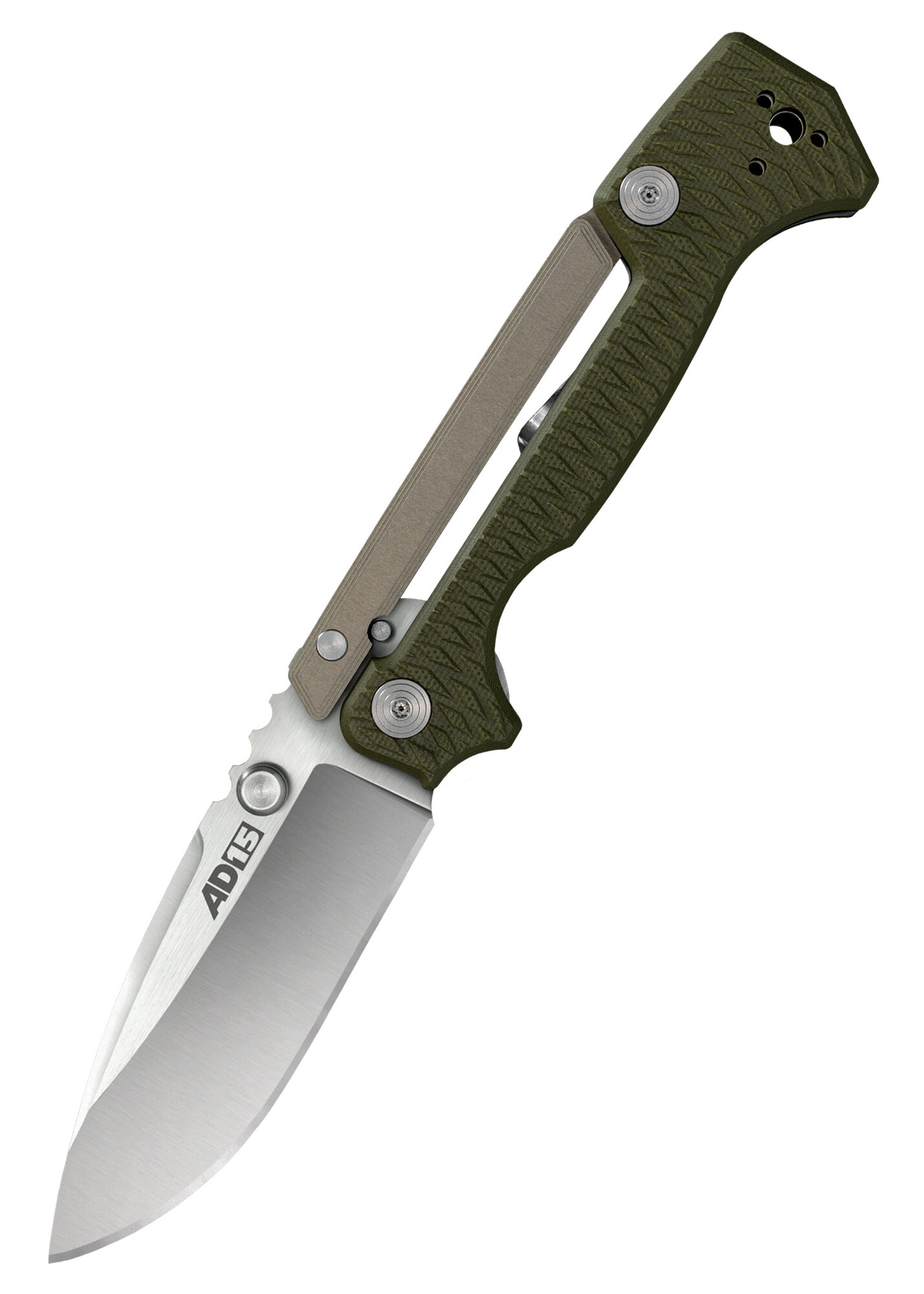 E-shop Cold Steel 58SQ AD-15 vreckový nôž 8,9cm, zelená, hliník, G10