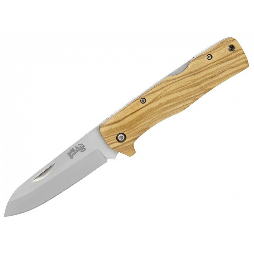 E-shop Herbertz Taschenme Olivenholz vreckový nôž 9cm (53003) drevo