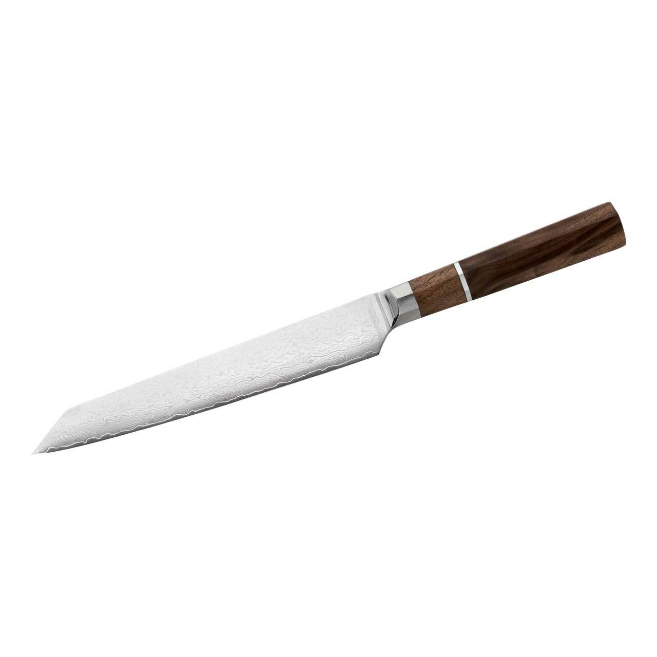 E-shop Herbertz 392020 kuchynský nôž na mäso 19,5cm, damašek a VG-10, orechové drevo