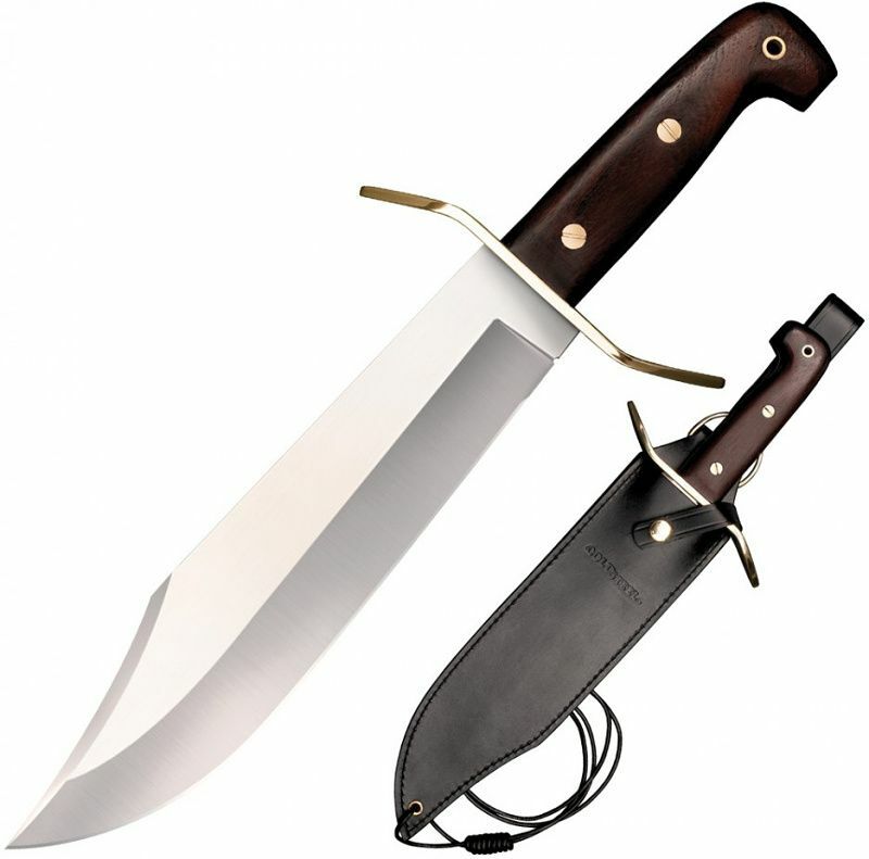 E-shop Cold Steel 81B Wild West Bowie nôž/šabľa 27,3 cm, drevo, kožené puzdro
