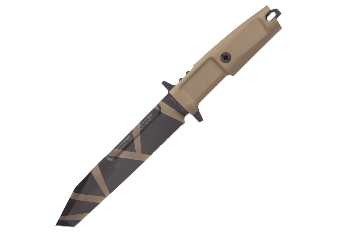 E-shop Extrema Ratio 04.1000.00823/D FULCRUM DESERTWARFARE taktický nôž 18cm, púštna kamufláž, puzdro Kydex
