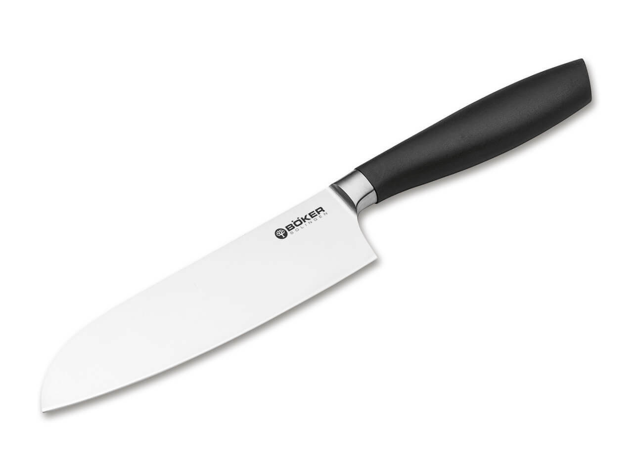 Böker Manufaktur Solingen 130830 Core Professional Santoku kuchynský nôž 16,3 cm, čierna, plast