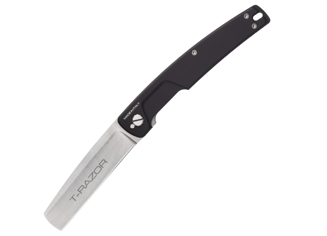 Extrema Ratio 04.1000.0138/SAT T-RAZOR SATIN vreckový nôž 10 cm, čierna, hliník