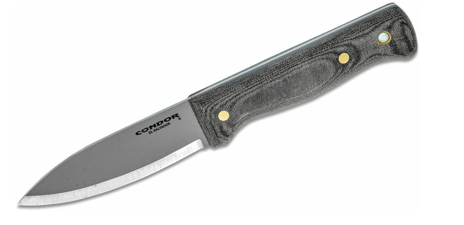E-shop Condor CTK232-4.3HCM BUSHLORE KNIFE vonkajší nôž 10,5 cm, Micarta, kožené puzdro