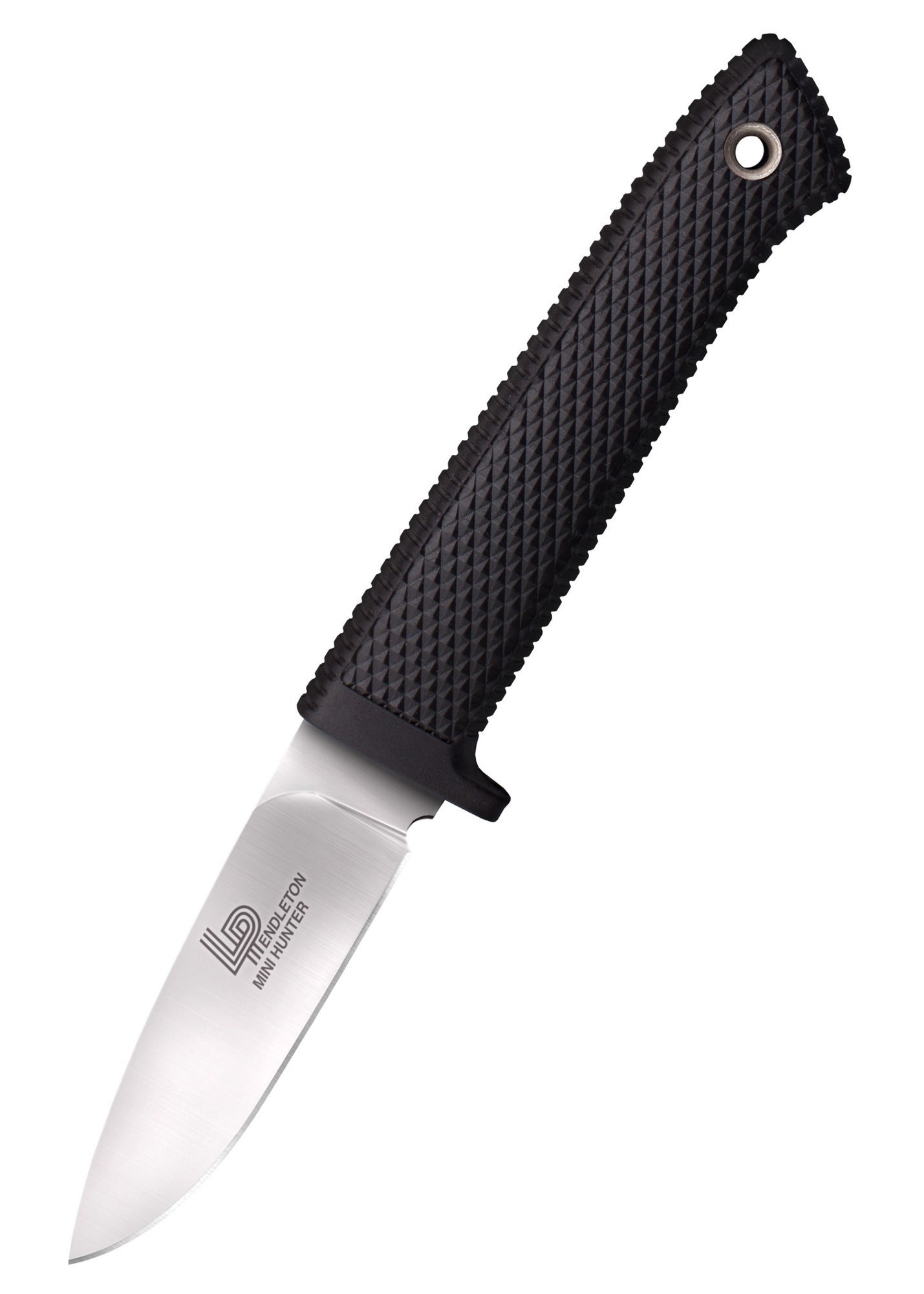 E-shop Cold Steel 36LPCM 3V Pendleton Mini Hunter malý lovecký nôž 7,6 cm, čierna, Kraton, puzdro Secure-Ex