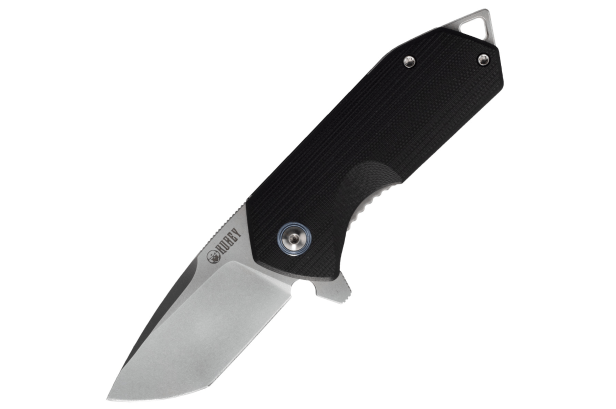 E-shop Kubey KU203A Campe Nest vreckový nôž 6 cm, čierna, G10