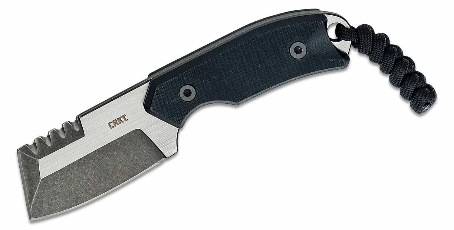 E-shop CRKT CR-4036 Razel™ Compact Silver všestranný nôž 5,9 cm, čierna, G10, termplast puzdro